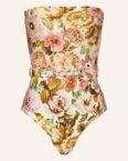 Zimmermann Bandeau-Badeanzug Golden rosa