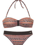 Buffalo Bandeau-Bikini, Mit trendigem Streifendruck