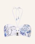 Seafolly Bandeau-Bikini-Top Ahoy weiss