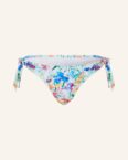 Vilebrequin Triangel-Bikini-Hose Happy Flowers blau