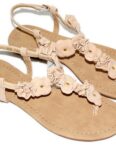 Sarcia.eu Rosa Flip Flops mit Blumen 40 EU Badesandale