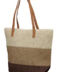 Adel Bags Schultertasche Damen Flecht Schultertasche aus Papier, Strandtasche, Flechttasche