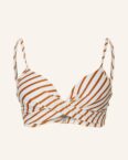 Beachlife Bügel-Bikini-Top Spice Stripe weiss