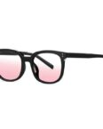 YRIIOMO Sonnenbrille Damen schwarze Rahmenbrille, superleichte modische Brille, ideal für Reisen