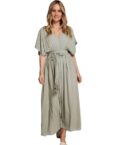 Zhrill Shirtkleid Maxi Sommerkleid ZHVASSE Grün (0-tlg)