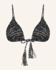 Vilebrequin Triangel-Bikini-Top Pearl Luxe schwarz