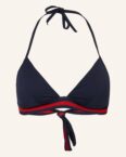 Vilebrequin Triangel-Bikini-Top Solid Fleche blau