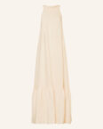 120%Lino Strandkleid Aus Leinen beige